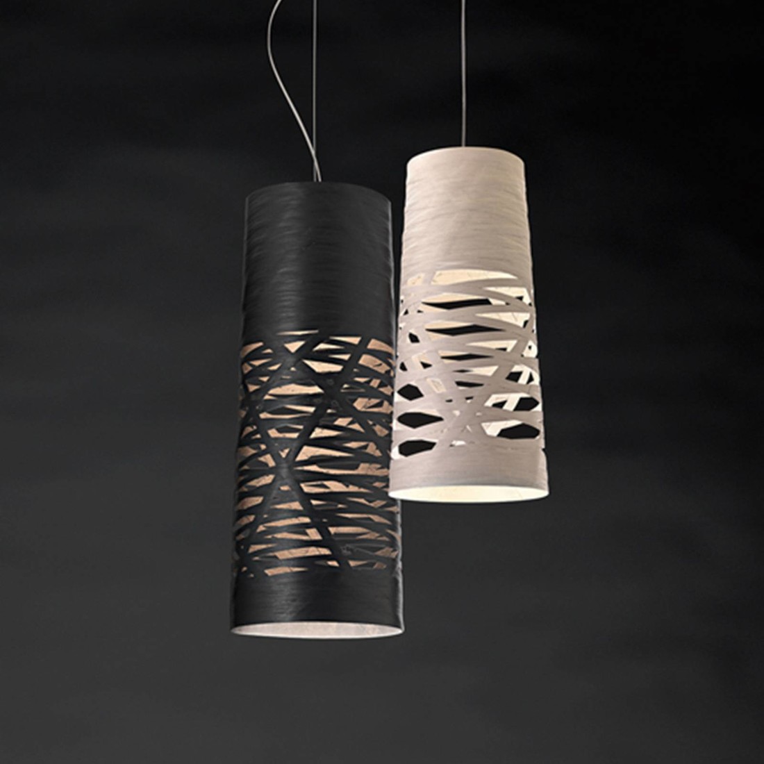 Foscarini Tress mini závesné svietidlo, biela