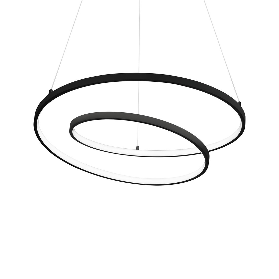 Ideal Lux Oz LED závesné svietidlo Ø 80 cm čierna