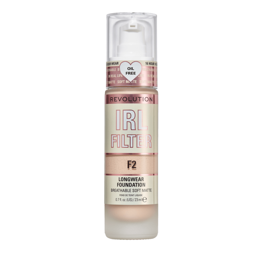 Revolution IRL Filter Longwear Foundation F2, makeup 23 ml
