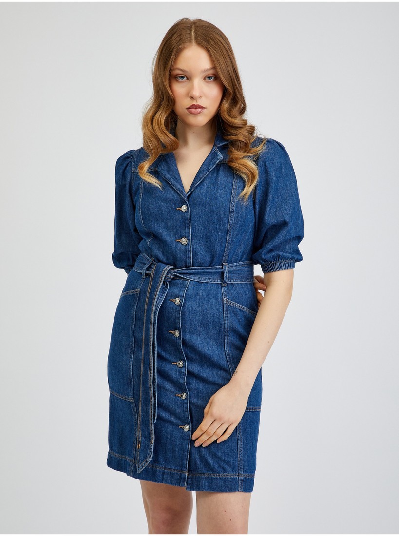Orsay Dark blue denim dress - Women