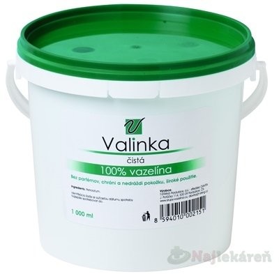 Valinka Vazelína bílá kosmetická 1000 ml