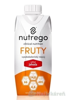 Nutrego FRUTY s príchuťou jahoda, 330ml