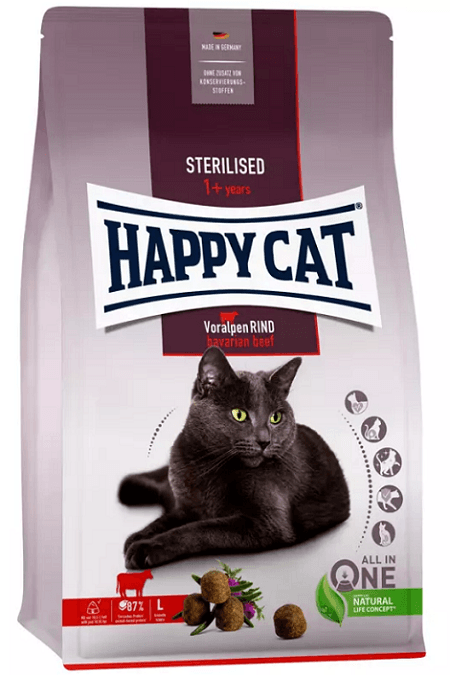 Happy Cat Sterilised Voralpen-Rind 1,3 kg