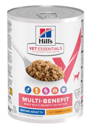 HILLS VE Canine Multi benefit Senior health Chicken konzerva 363 g