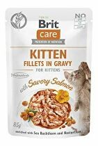 Brit Care Cat Fillets in Gravy Kitten Savor.Salmon 85g