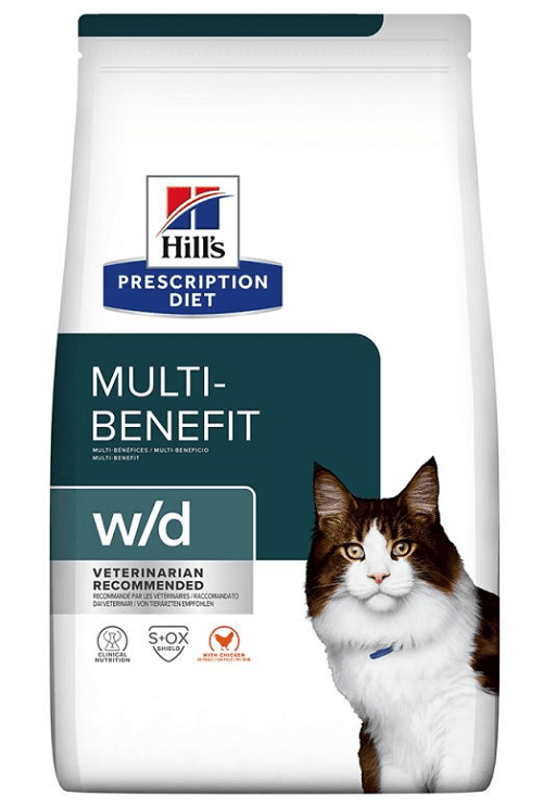 HILLS PD Feline w/d Dry granule pre mačky 3kg