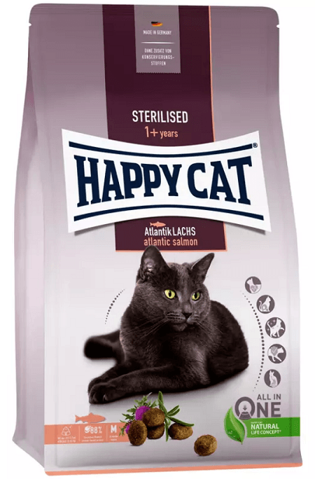 Happy Cat Sterilised Atlantik-Lachs 1,3 kg