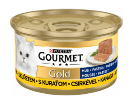 Nestlé GOURMET GOLD cat kura paštéta konz.12x85 g