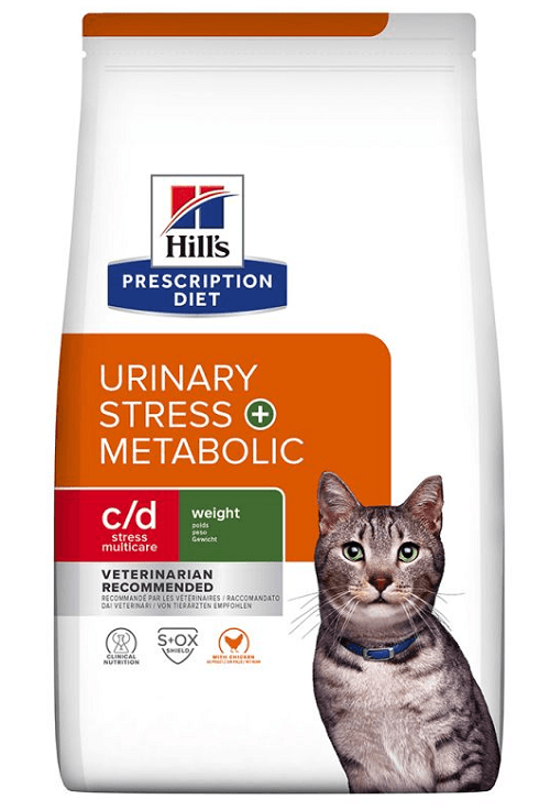 HILLS PD Feline c/d Urinary Stress + Metabolic granule pre mačky 3kg