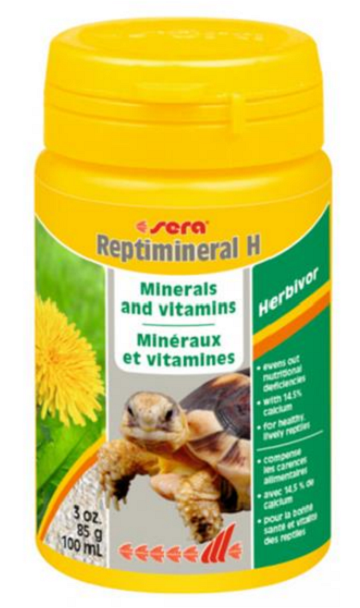 Sera Reptimineral H pre bylinožravé plazy 100ml