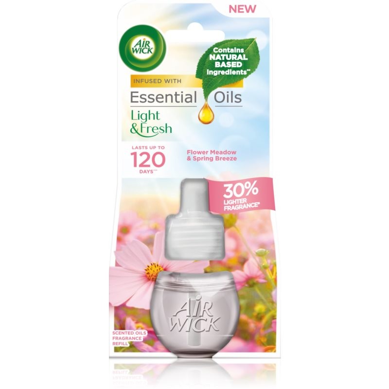 Air Wick Light & Fresh Flower Meadow & Spring Breeze náplň do aróma difuzérov 19 ml