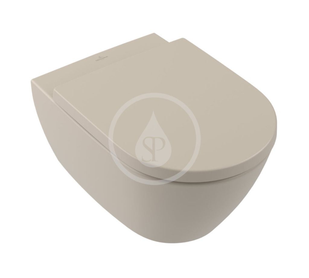 VILLEROY & BOCH - Subway 2.0 Závesné WC, DirectFlush, CeramicPlus, Almond 5614R0AM