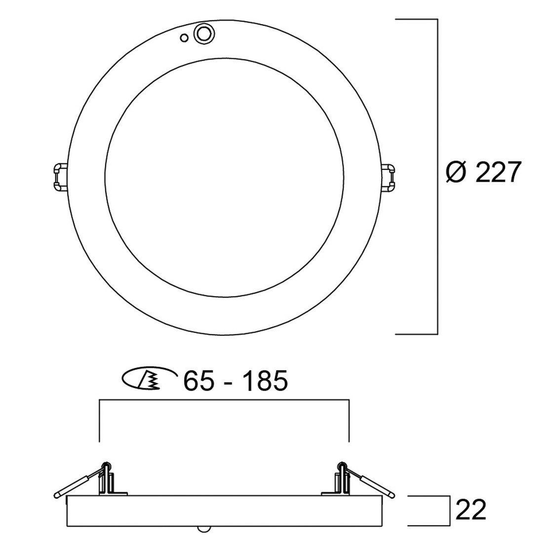 Sylvania Start 5in1 LED DL zapustené/nadstavba PIR