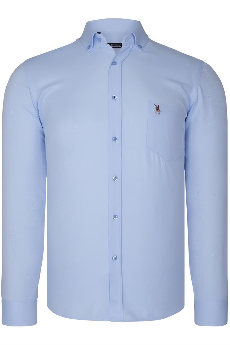 G785 DEWBERRY MEN'S SHIRT-CLEAR BLUE