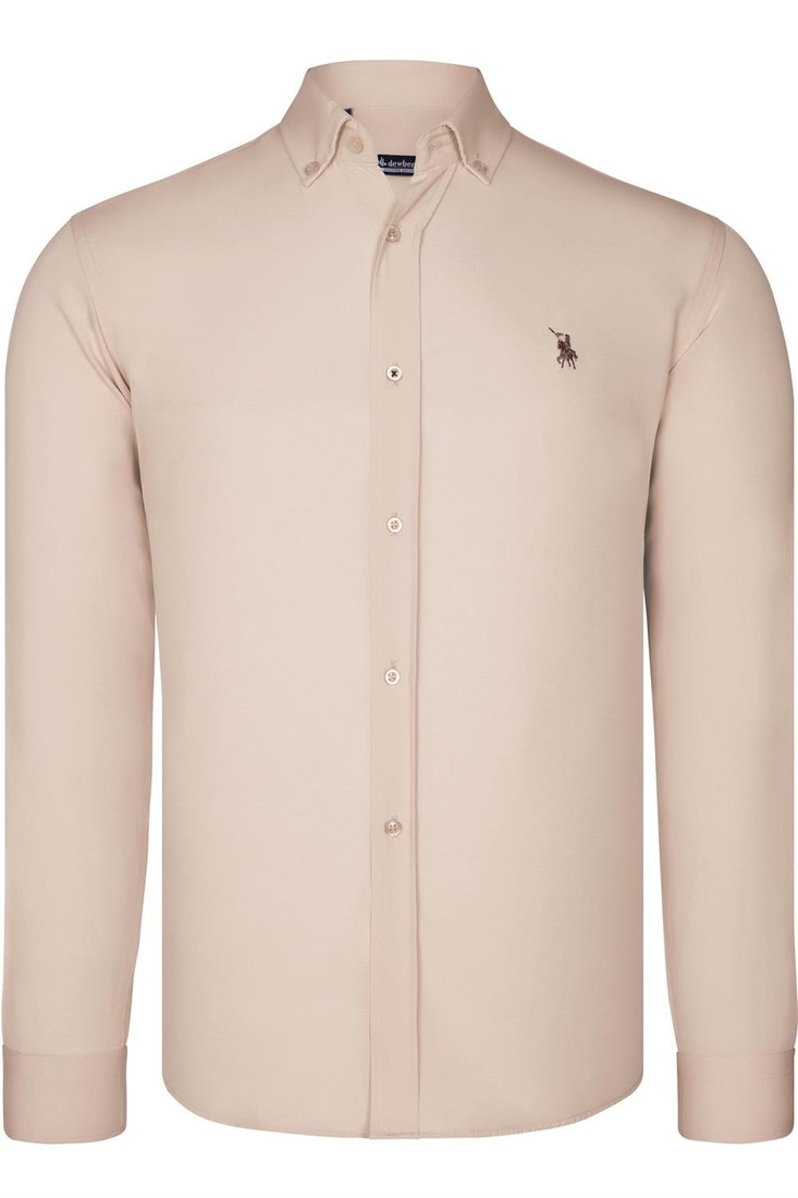 G725 DEWBERRY MENS SHIRT-BEIGE