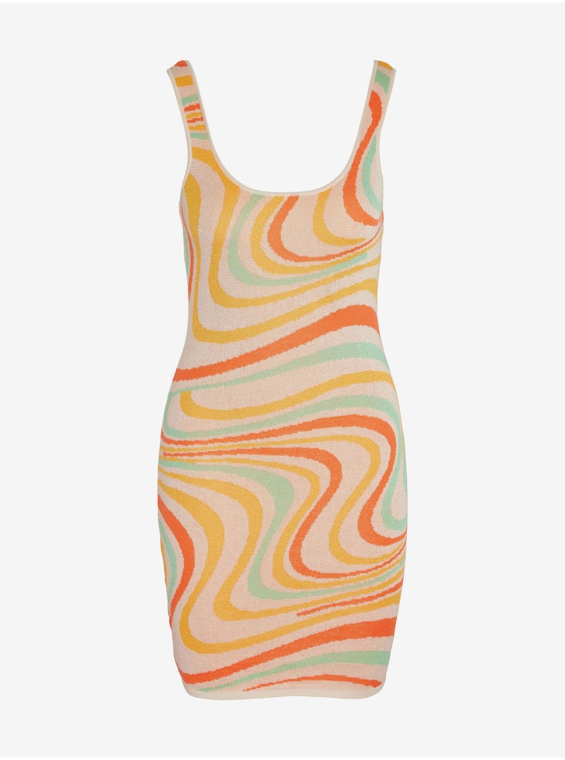 Orange Women Patterned Pencil Noisy May Alana - Women