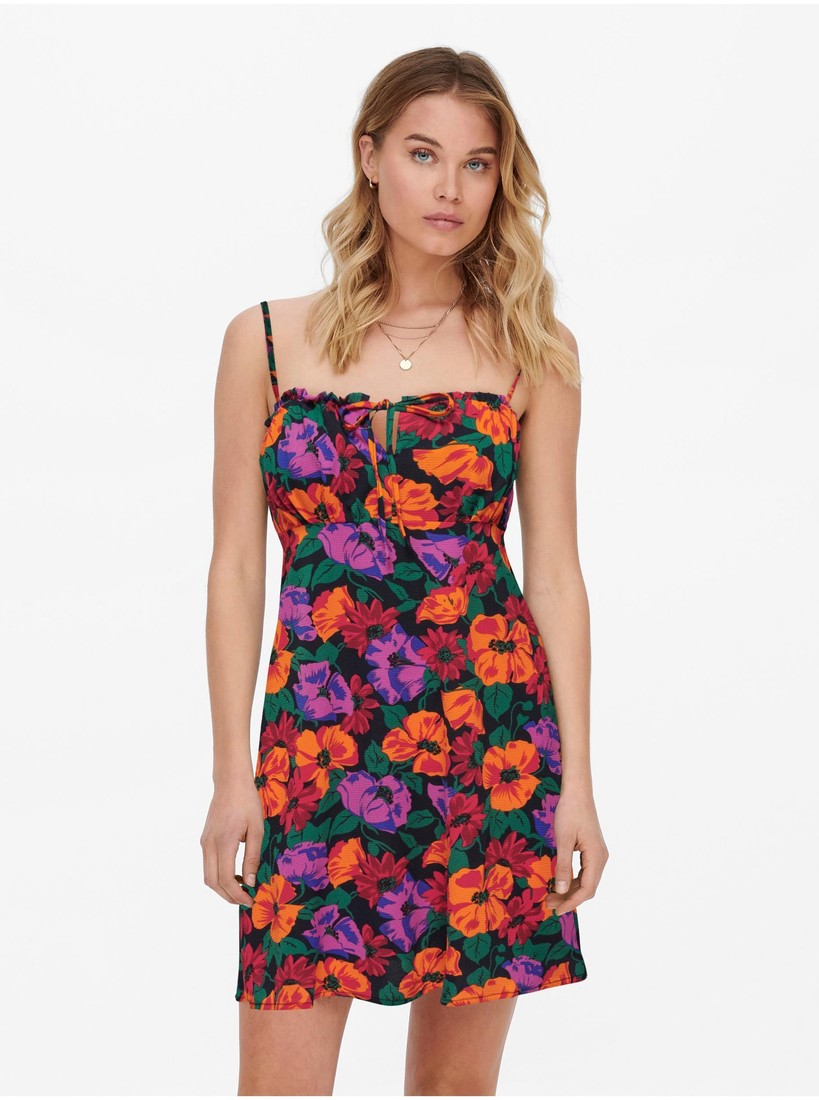 Black Women Floral Dress ONLY Nova - Women