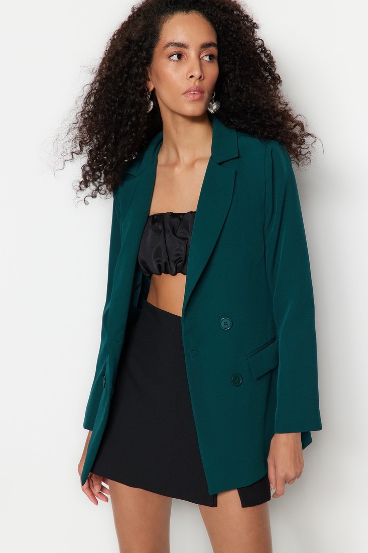 Trendyol Blazer - Blue - Regular fit