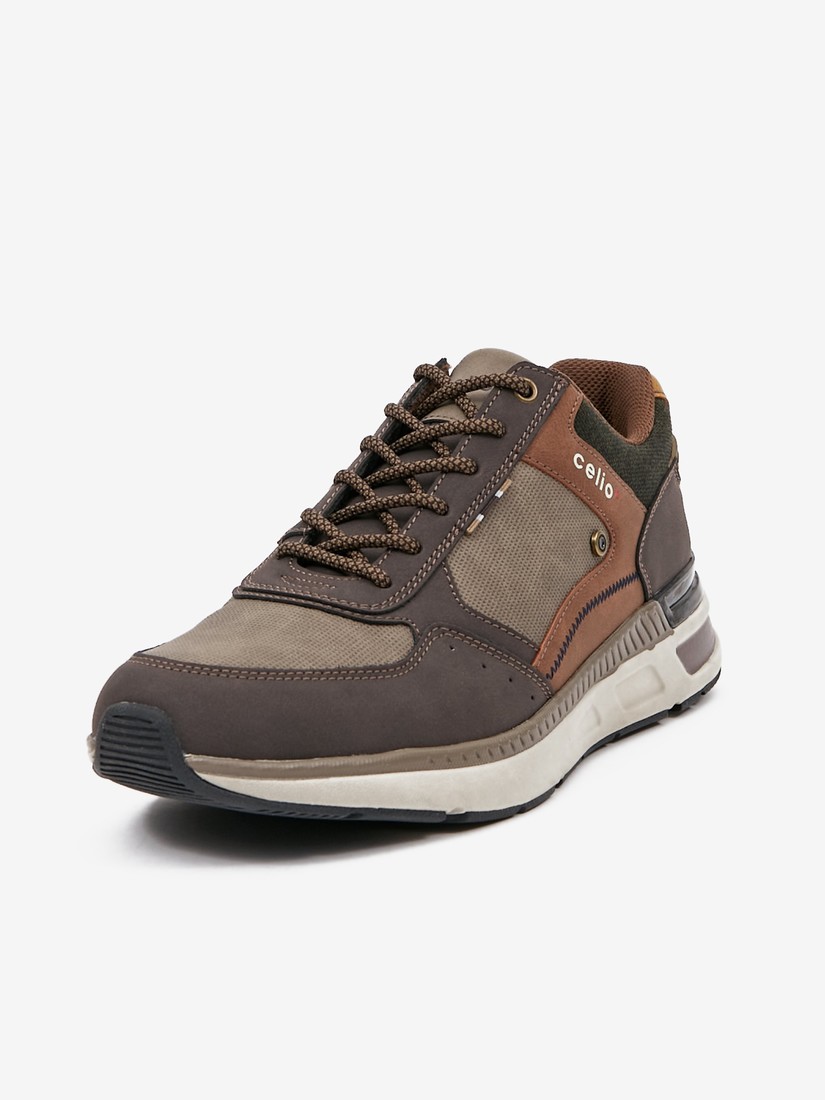 Celio Brown Leisure Sneakers - Men