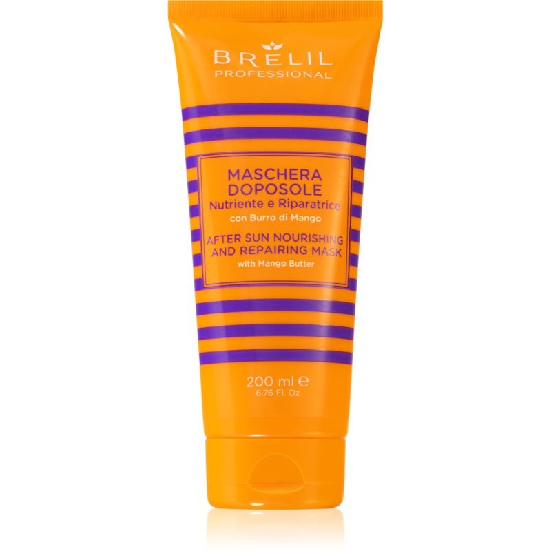 Brelil Numéro Solaire After Sun Mask regeneračná maska pre vlasy namáhané chlórom, slnkom a slanou vodou 200 ml