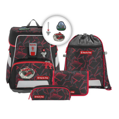 Školská aktovka SPACE - 5-dielna súprava, Step by Step Ninja Yuma, certifikát AGR