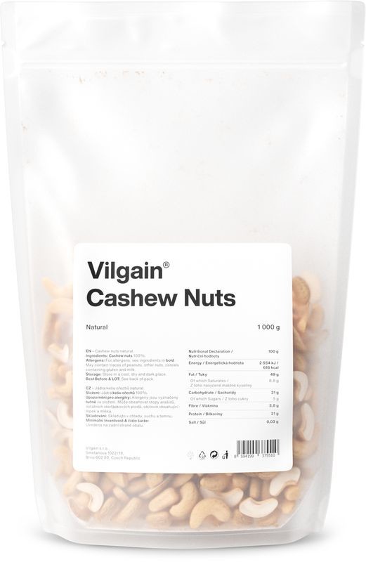 Vilgain Kešu orechy natural 1000 g
