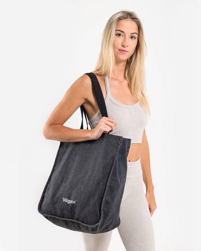 Vilgain Bavlnená taška vintage black 25 l