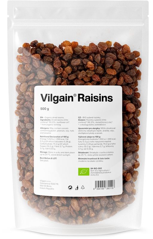 Vilgain Hrozienka BIO 500 g
