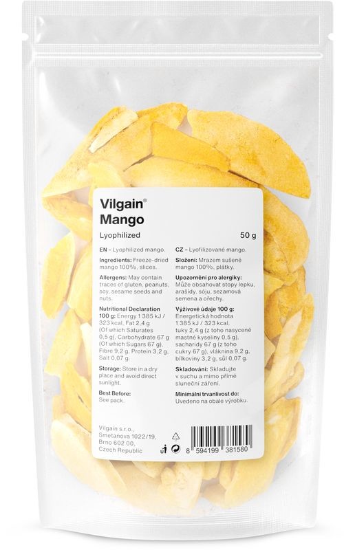 Vilgain Mango lyofilizované 50 g