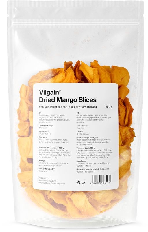 Vilgain Mango sušené 200 g