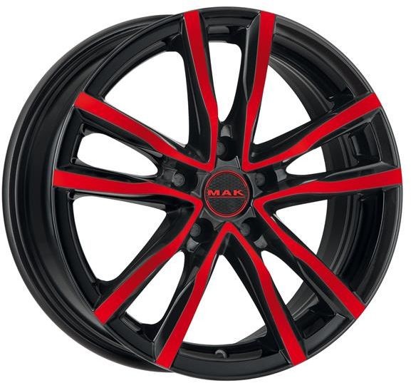 Mak MILANO farba: BLACK AND RED 7 18 5x114.3 ET45