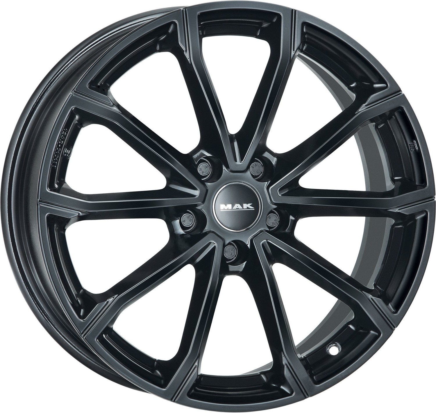 Mak DaVinci farba: GLOSS BLACK 6.5 17 5x100 ET39