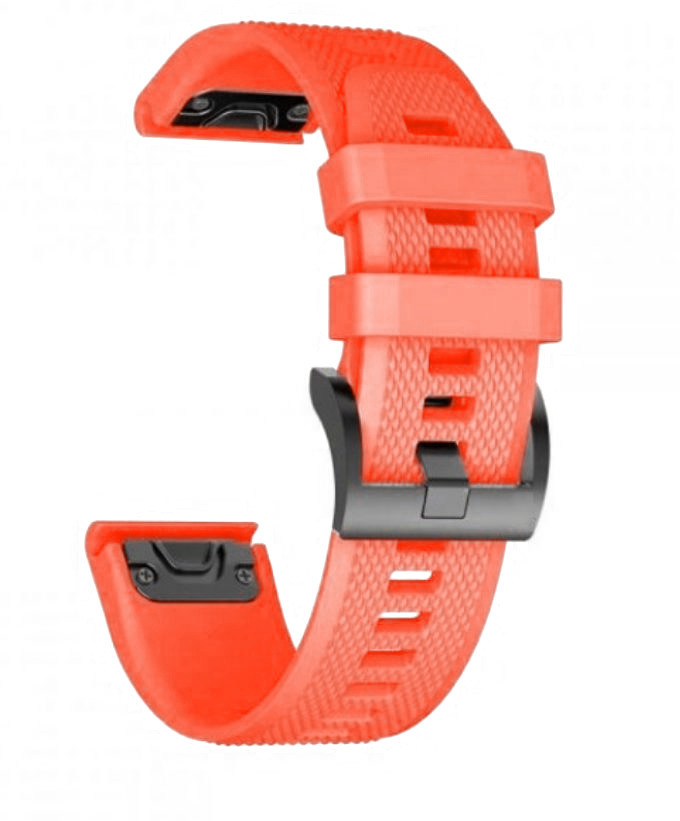 eses Silikónový remienok pre Garmin - Oranžový, QuickFit 22 mm