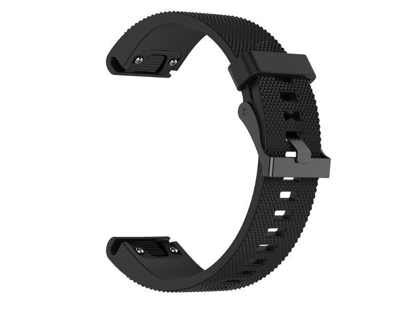 eses Silikónový remienok pre Garmin - Čierny, QuickFit 20 mm