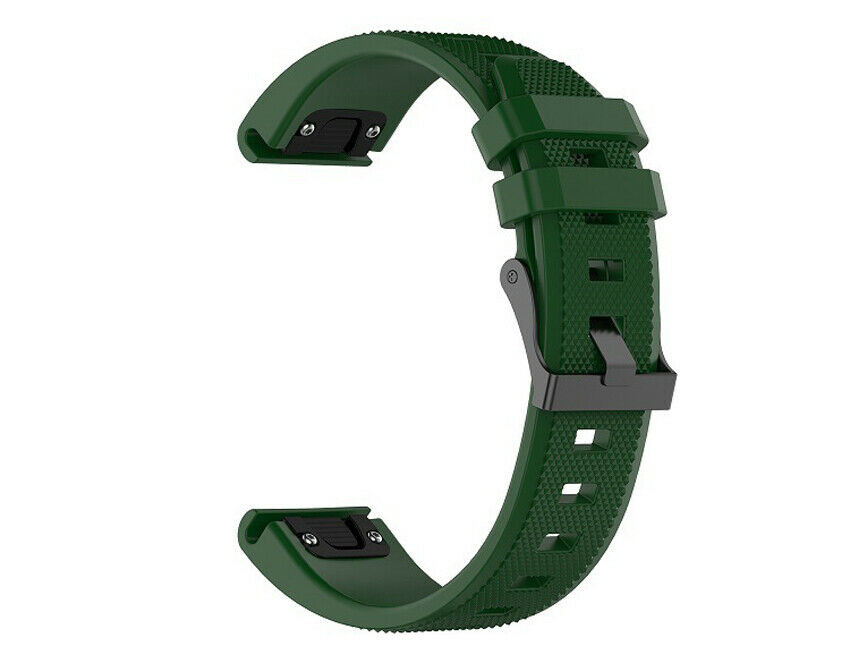 eses Silikónový remienok pre Garmin - Tmavo zelený, QuickFit 20 mm