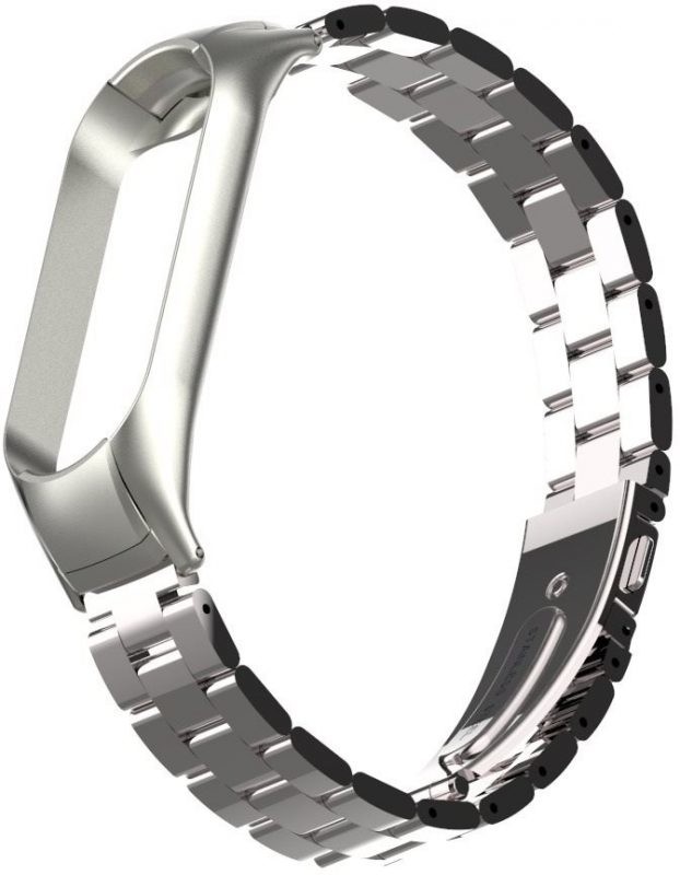 eses Kovový remienok pre Xiaomi Mi Band 4 - Strieborný