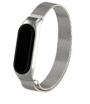 eses Milánsky ťah pre Xiaomi Mi Band 5 a Xiaomi Mi Band 6 - Strieborný