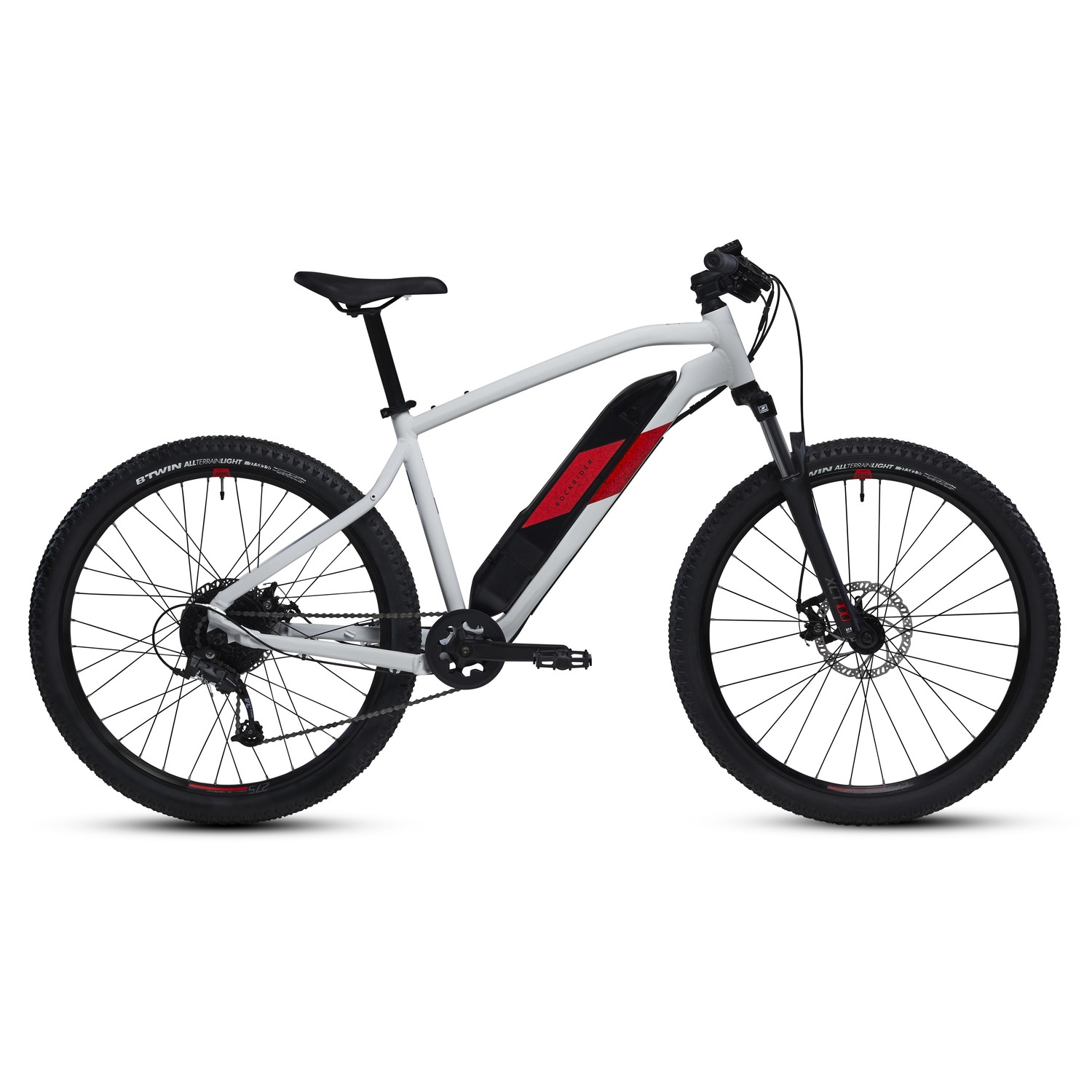 Horský elektrobicykel E-EXPL 100 bielo-červený 27,5