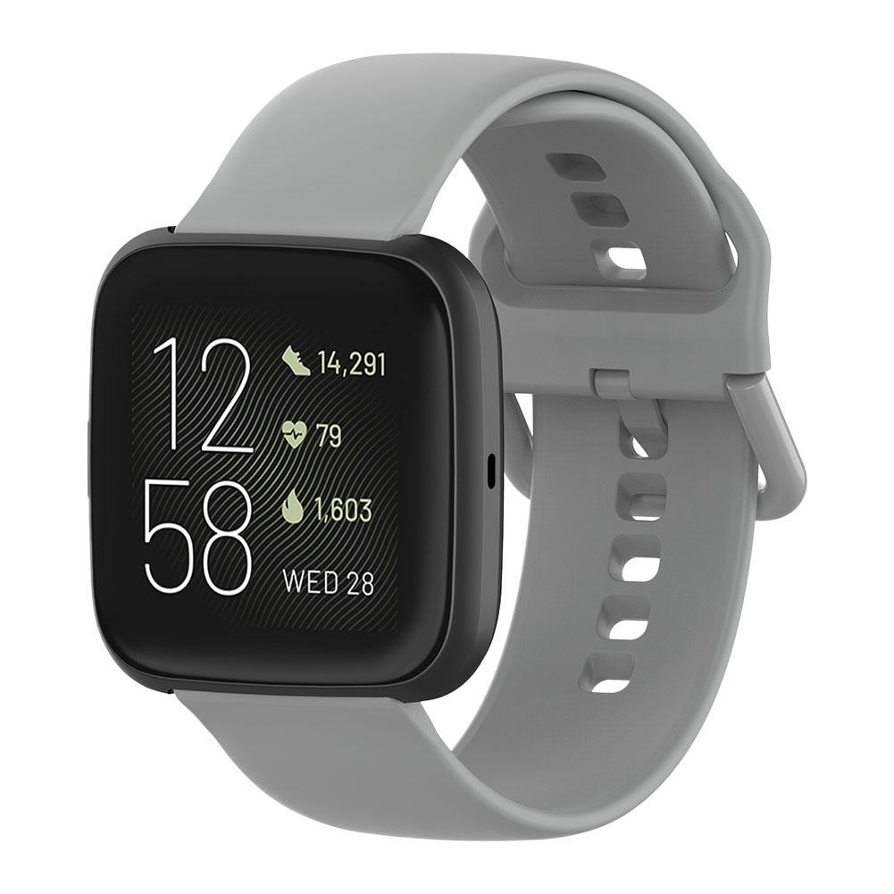eses Silikónový remienok pre Fitbit Versa - Veľkosť S, sivý