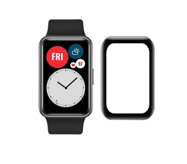 Ochranná fólia s čiernym okrajom pre Huawei Watch Fit