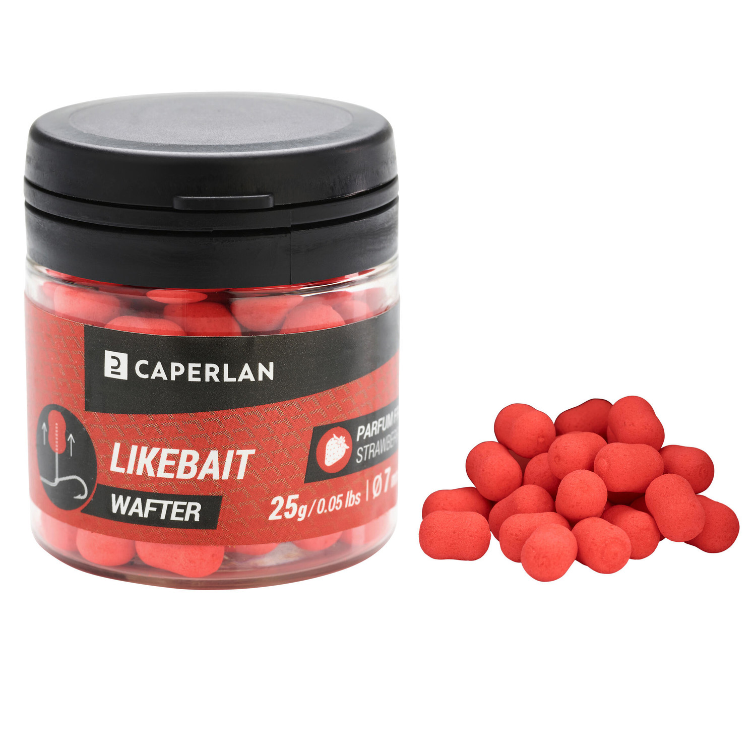 Nástrahy Likebait Dumbell wafter jahoda 25 g