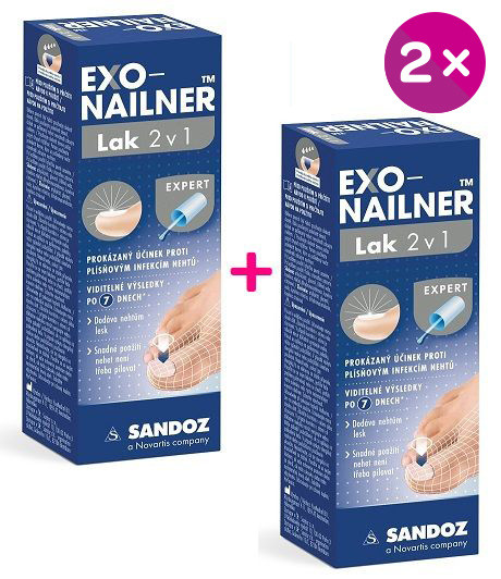 Exo-Nailner lak 2v1 2x5 ml