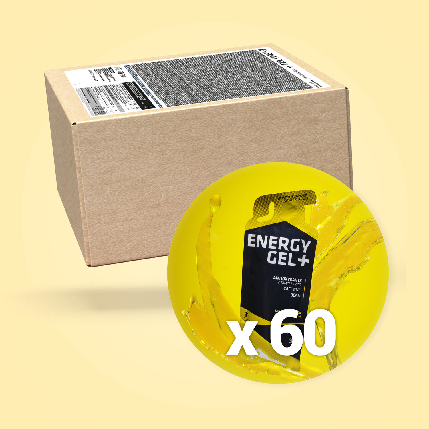 Energetický gél Energy Gel+ citrón 60 x 32 g
