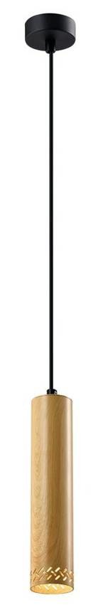 Závesná lampa TUBO 1xGU10 25 cm Candellux Hnedá