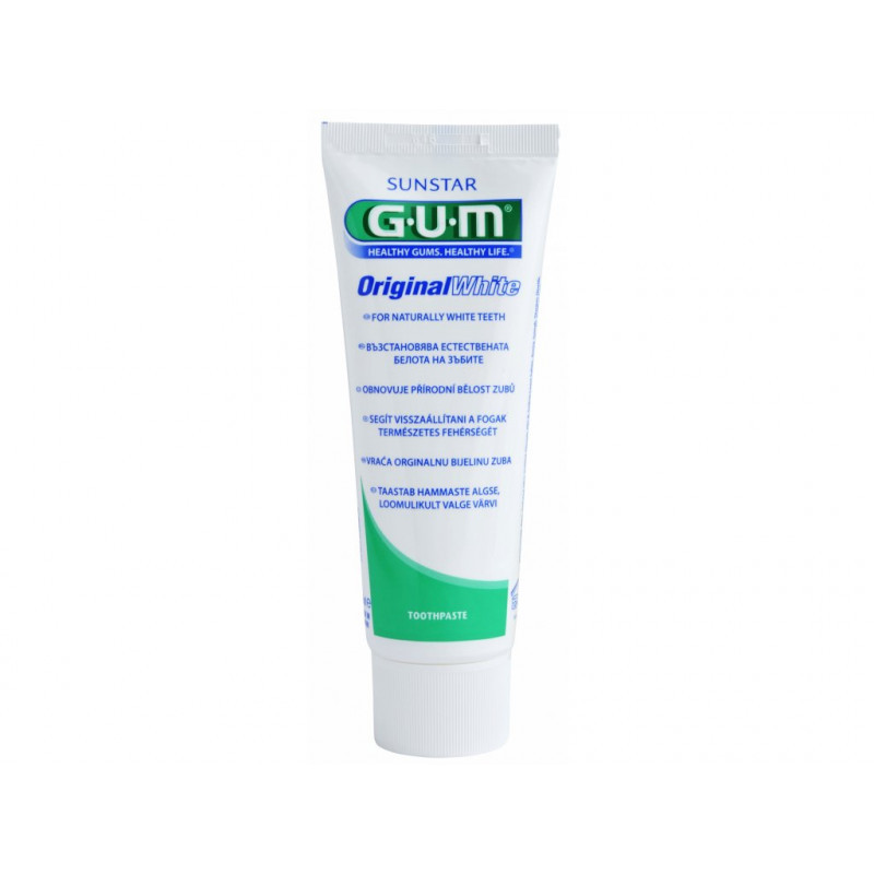Zubná pasta Gum Original White s beliacim účinkom