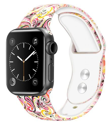eses Silikónový remienok pre Apple Watch - Vzorovaný, 38mm/40mm/41mm