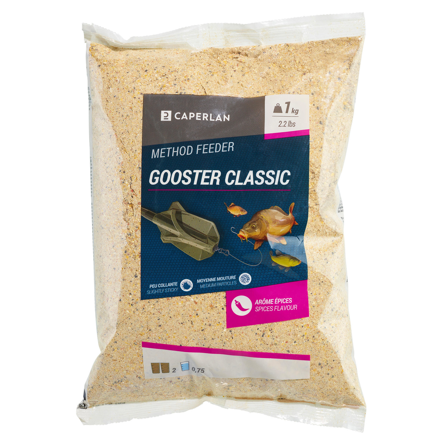 Návnada Gooster Classic na všetky ryby na lov na feeder 1 kg