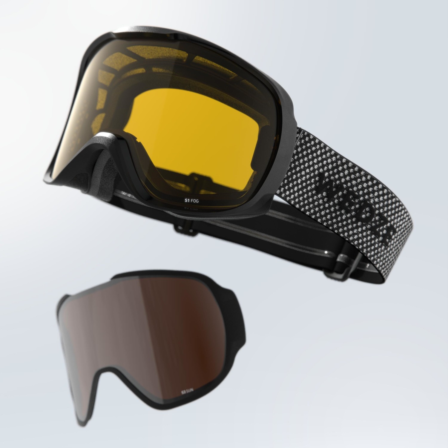 Lyžiarske a snowboardové okuliare do každého počasia G 500 I sivé