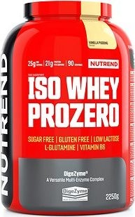 Nutrend ISO Whey Prozero, 2250 g, pudingová vanilka