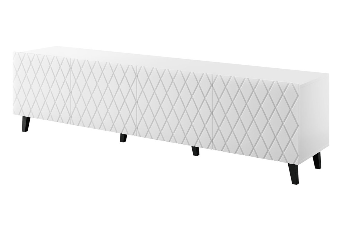 Expedo TV stolík LEVI, 200x52x42, biela